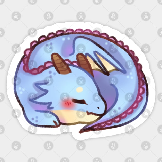 Sleeping Dragon Sticker by Riacchie Illustrations